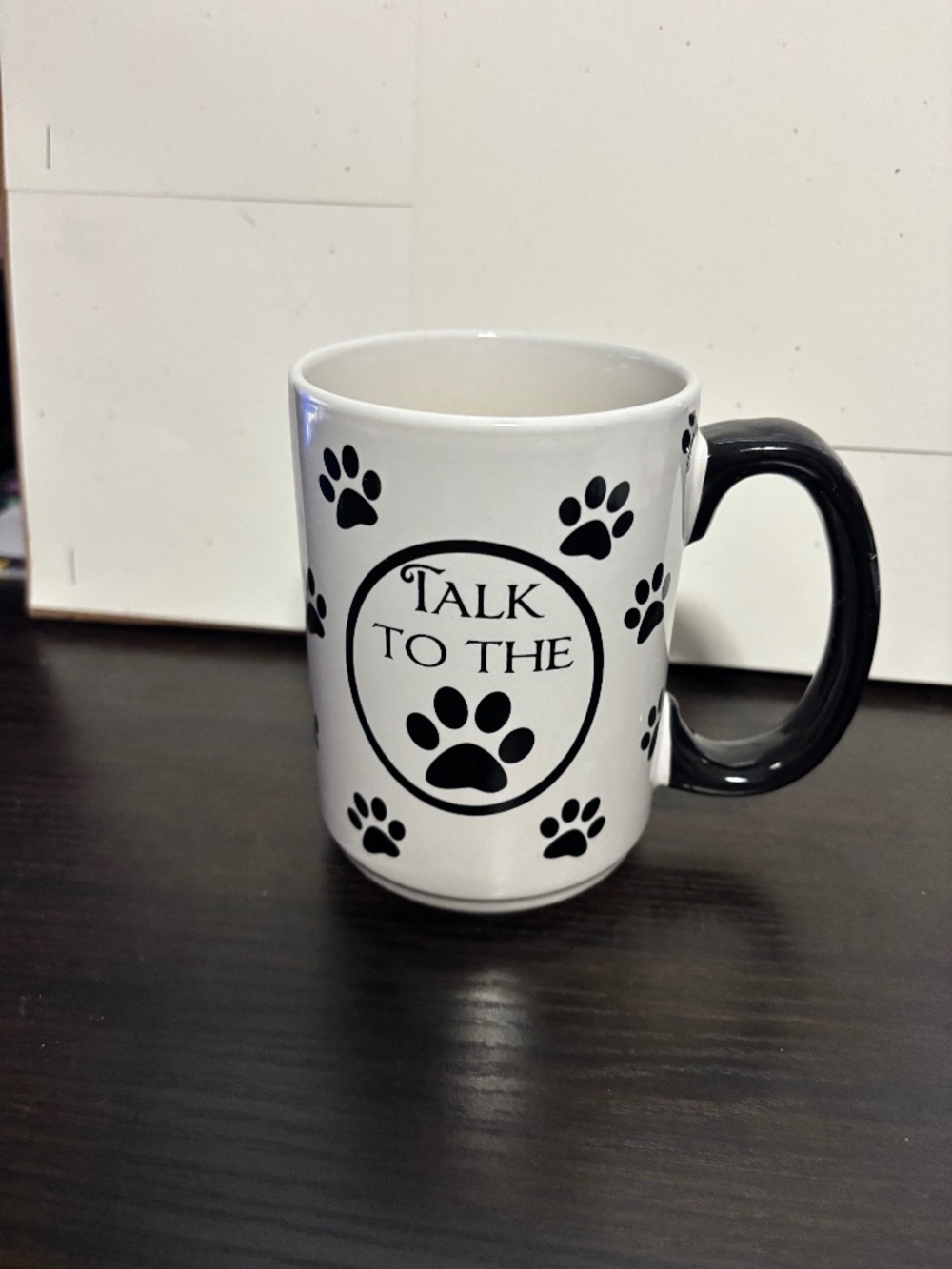 Talk to the paw pet lover mug